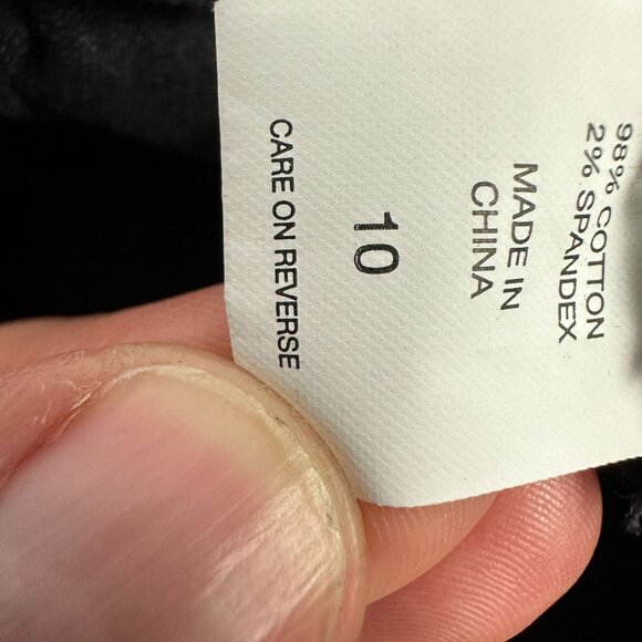 Soho New York Company Black Corduroy Straight Leg Jeans Womens Size 10 Stretchy - Picture 5 of 6